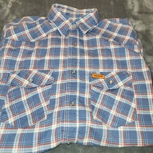 Wrangler FRC plaid shirt EUC